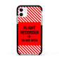 Flight Recorder Apple iPhone 11 in White with Black Impact Case
