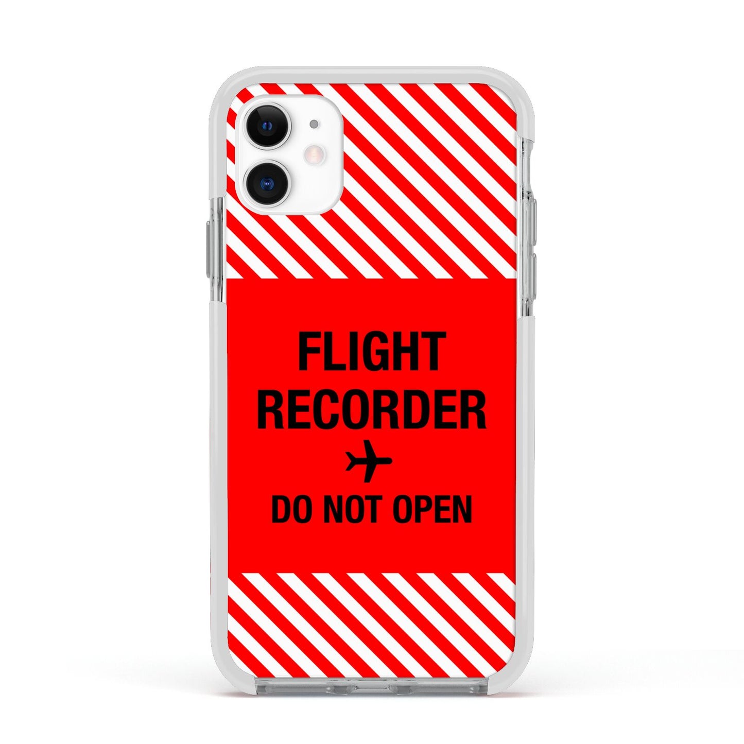 Flight Recorder Apple iPhone 11 in White with White Impact Case