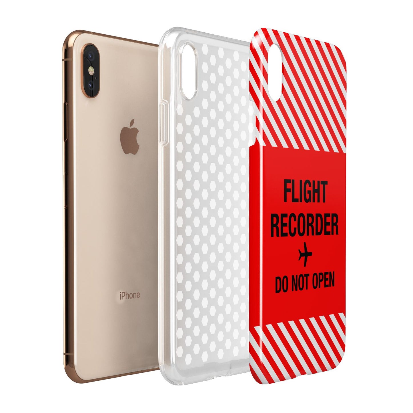 Flight Recorder Apple iPhone Xs Max 3D Tough Case Expanded View