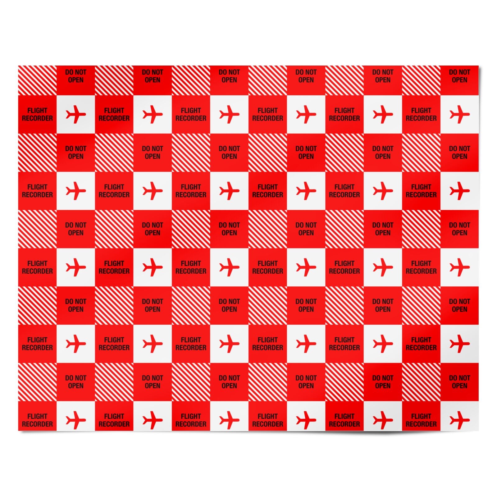 Flight Recorder Personalised Wrapping Paper Alternative