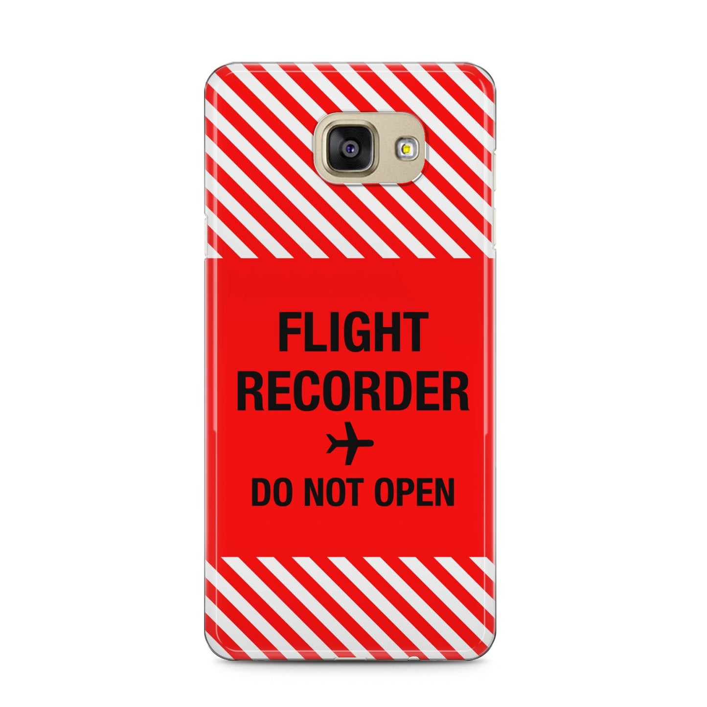 Flight Recorder Samsung Galaxy A5 2016 Case on gold phone