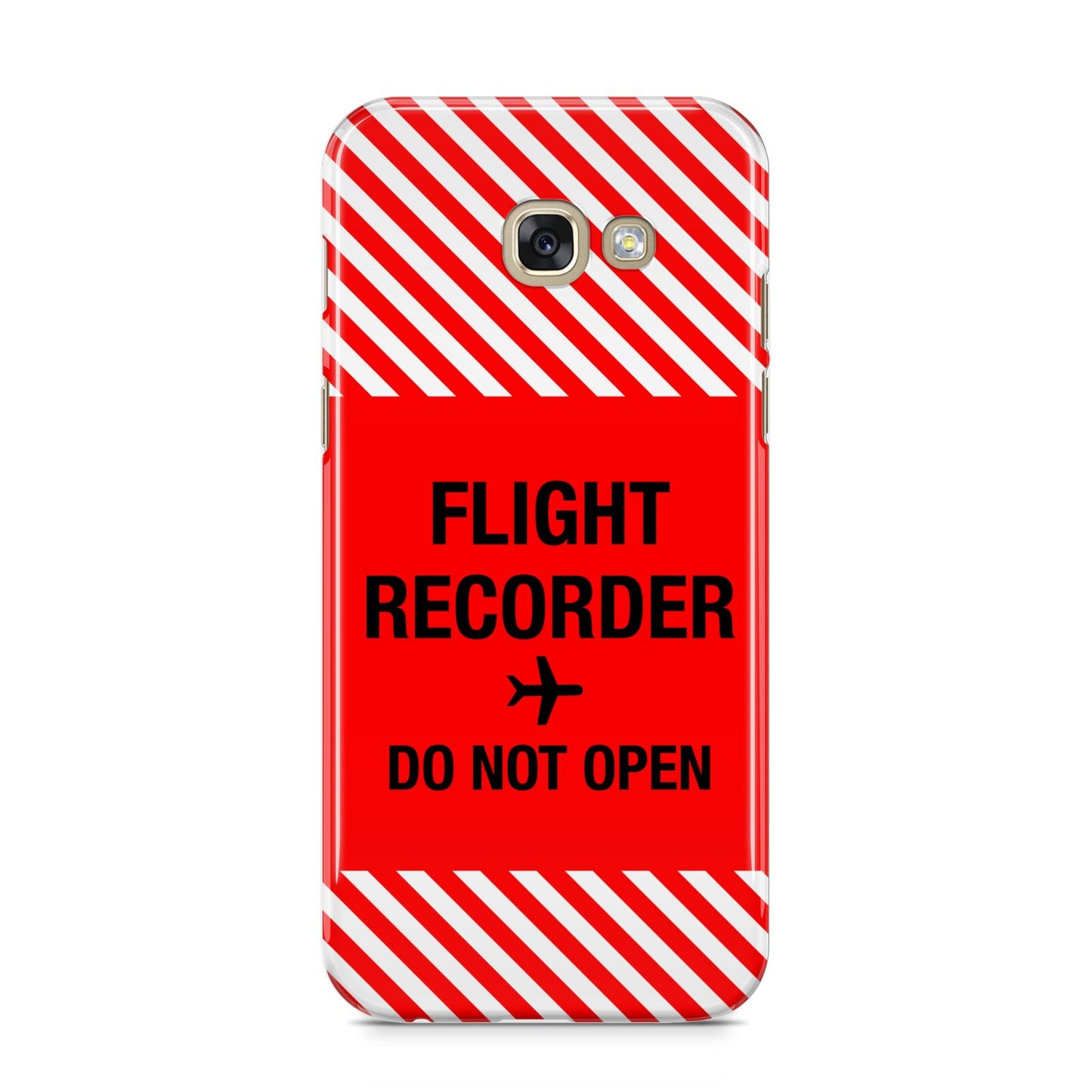 Flight Recorder Samsung Galaxy A5 2017 Case on gold phone