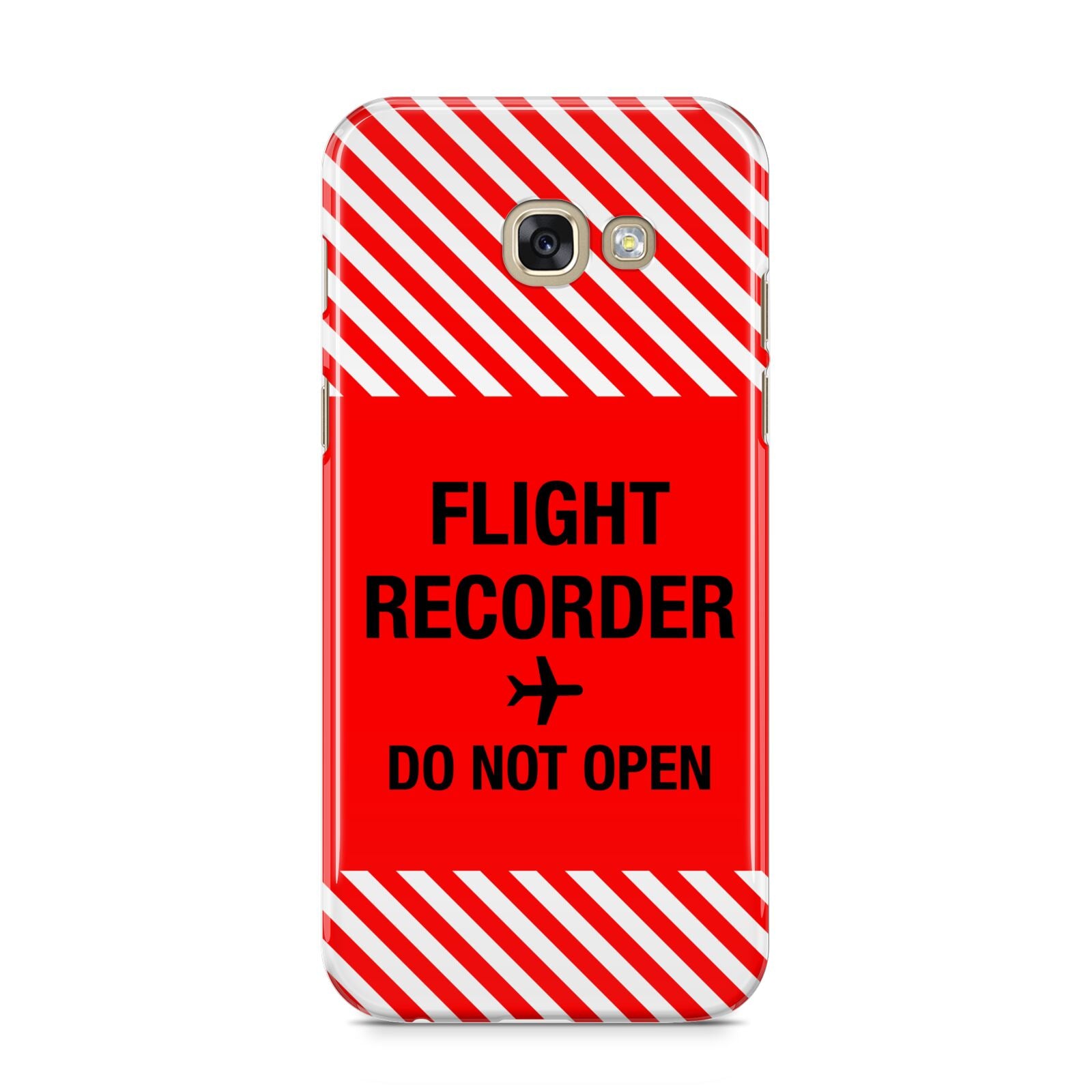 Flight Recorder Samsung Galaxy A5 2017 Case on gold phone
