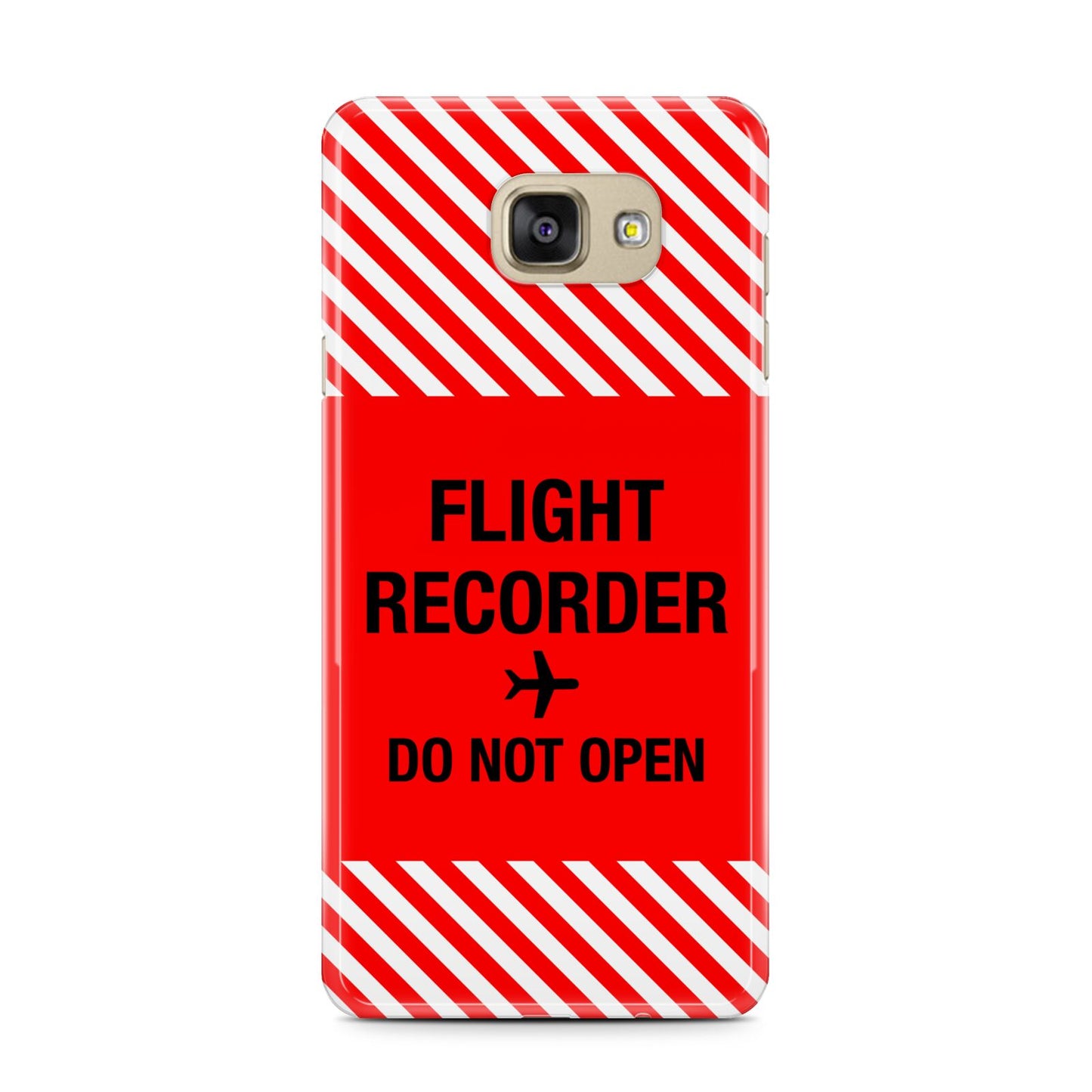 Flight Recorder Samsung Galaxy A7 2016 Case on gold phone
