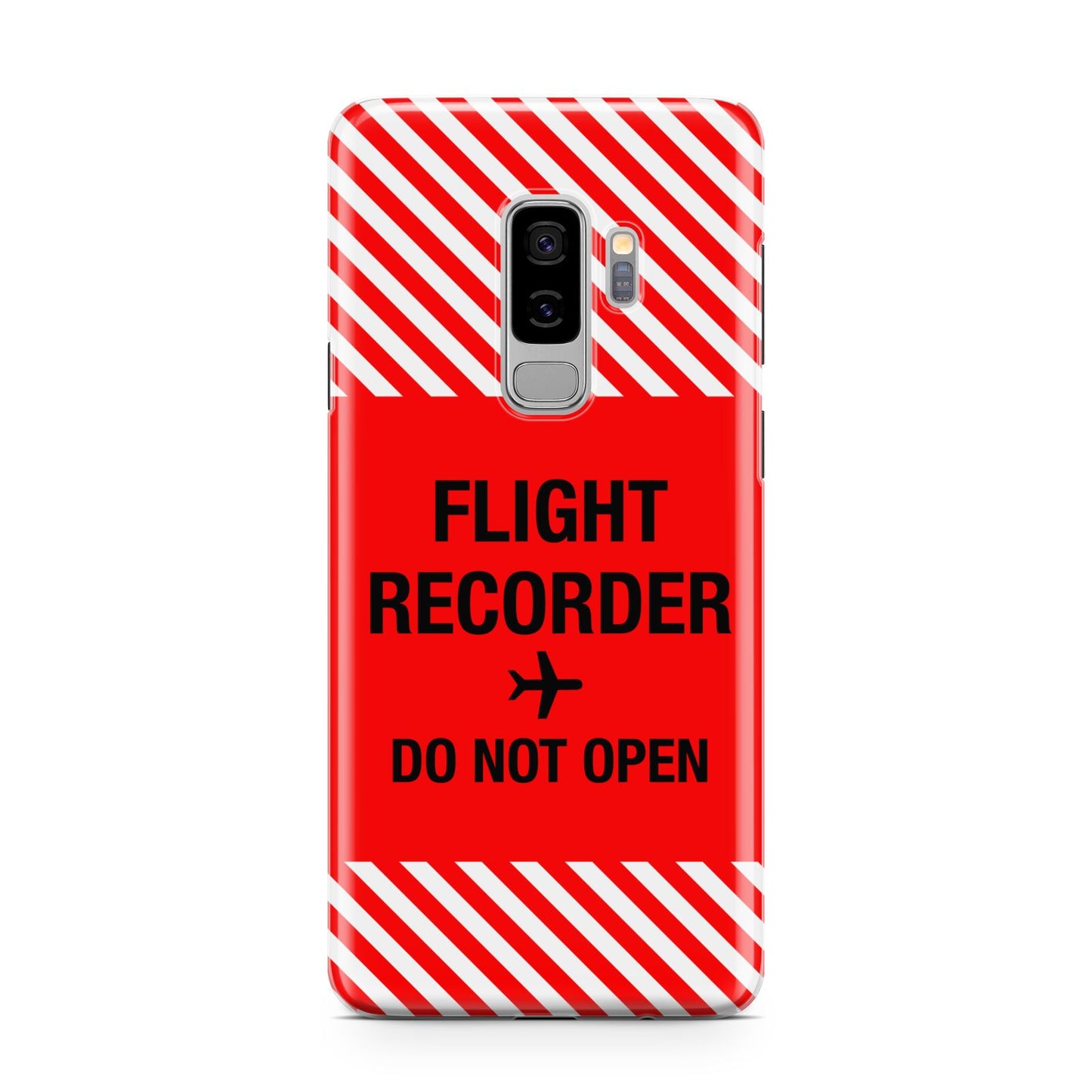 Flight Recorder Samsung Galaxy S9 Plus Case on Silver phone