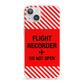 Flight Recorder iPhone 13 Clear Bumper Case