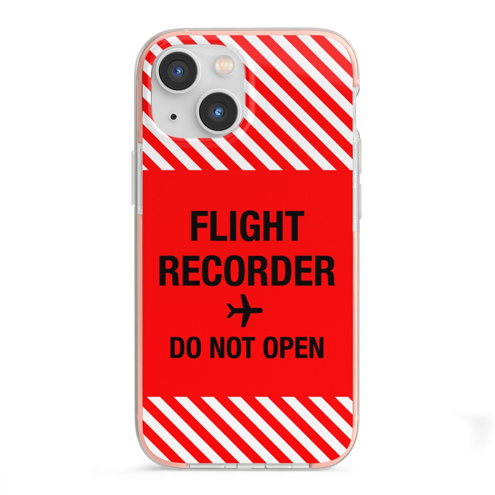 Flight Recorder iPhone 13 Mini TPU Impact Case with Pink Edges