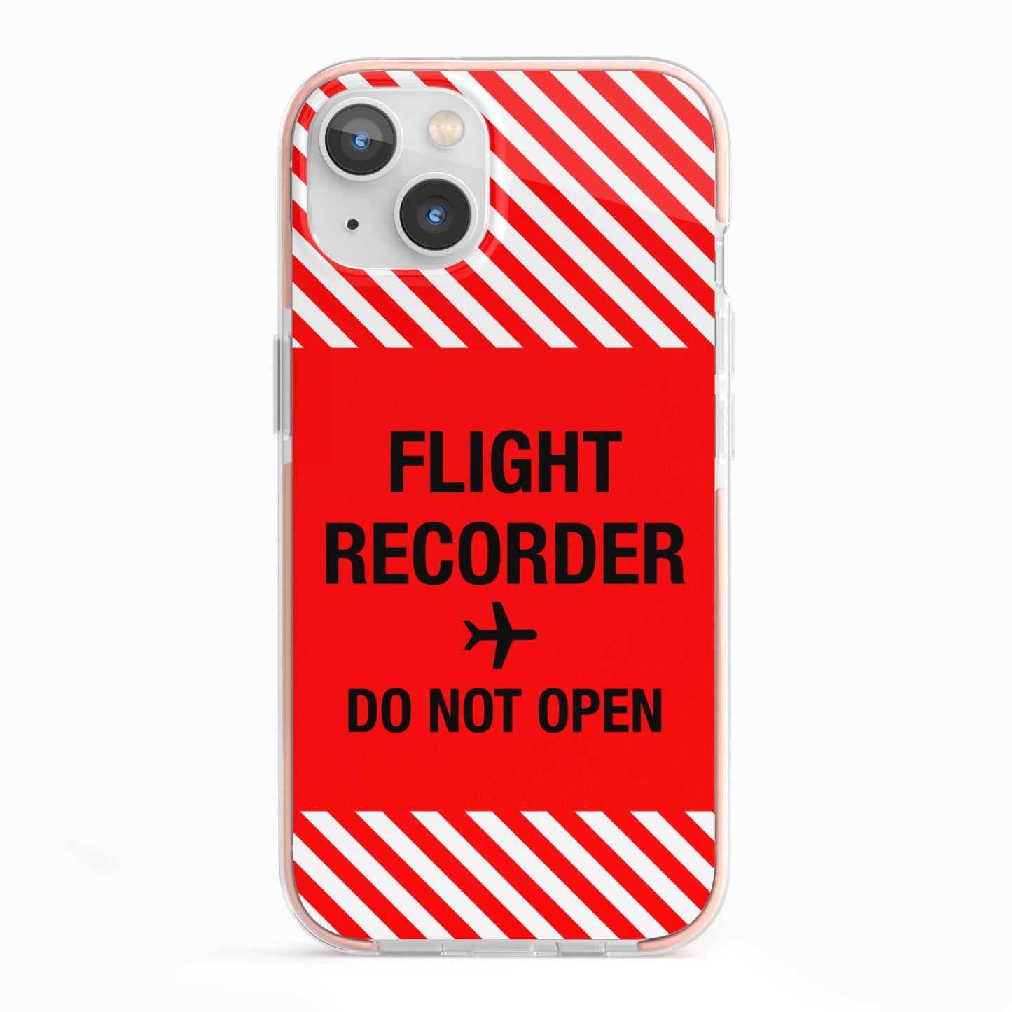 Flight Recorder iPhone 13 TPU Impact Case with Pink Edges