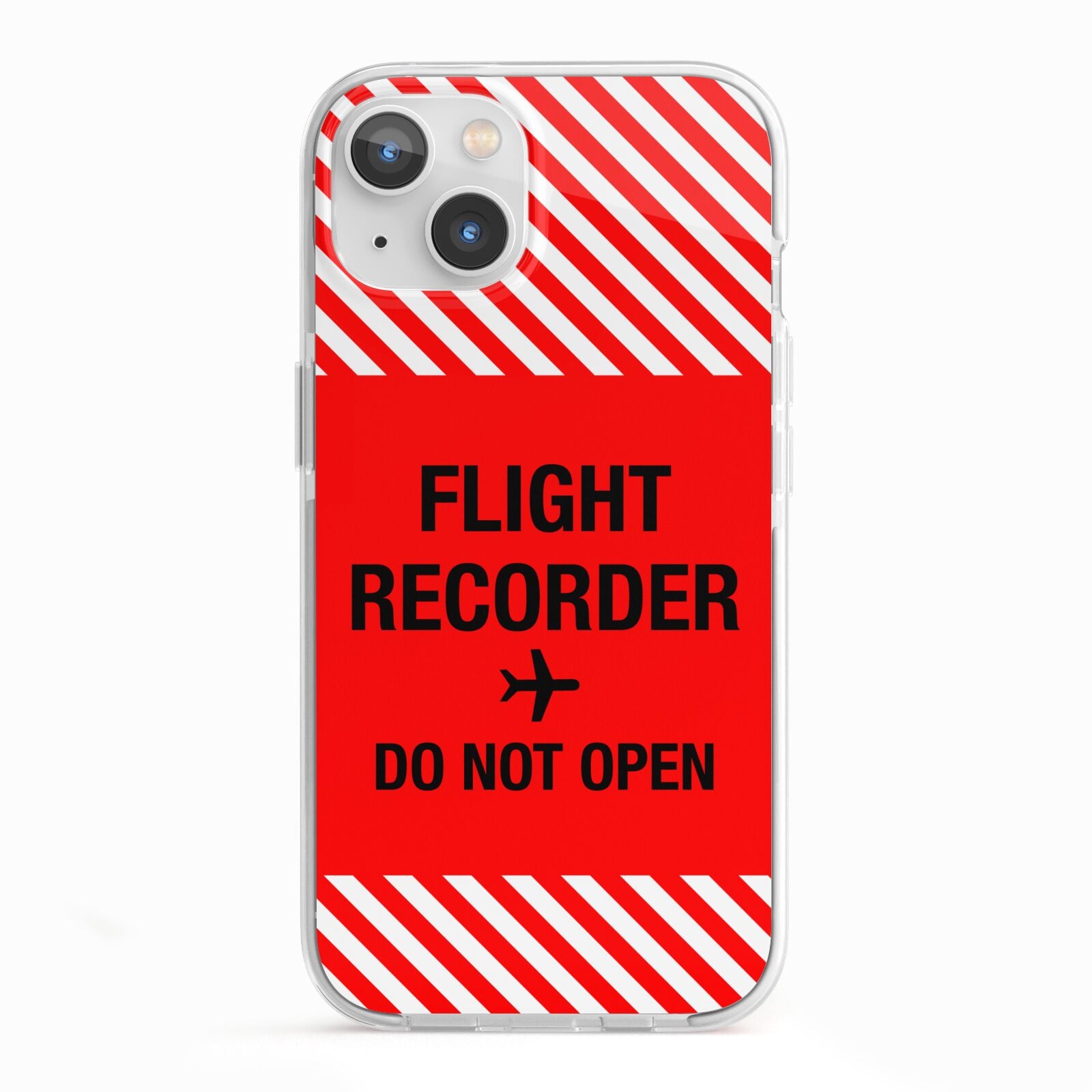 Flight Recorder iPhone 13 TPU Impact Case with White Edges