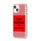 Flight Recorder iPhone 14 Clear Tough Case Starlight Angled Image