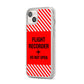 Flight Recorder iPhone 14 Plus Clear Tough Case Starlight Angled Image