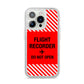 Flight Recorder iPhone 14 Pro Glitter Tough Case Silver