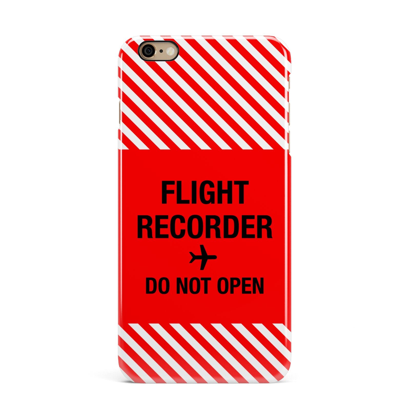 Flight Recorder iPhone 6 Plus 3D Snap Case on Gold Phone