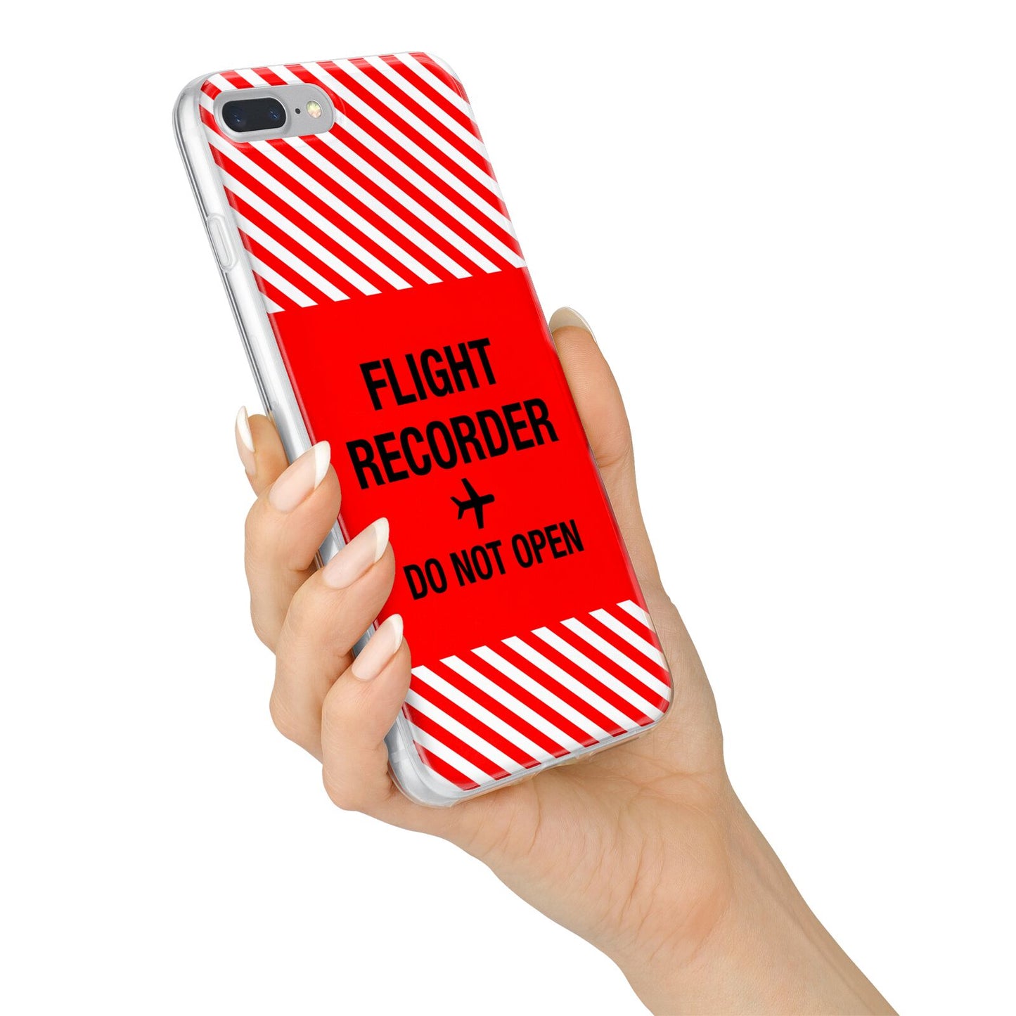 Flight Recorder iPhone 7 Plus Bumper Case on Silver iPhone Alternative Image