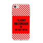 Flight Recorder iPhone 8 Bumper Case on Silver iPhone