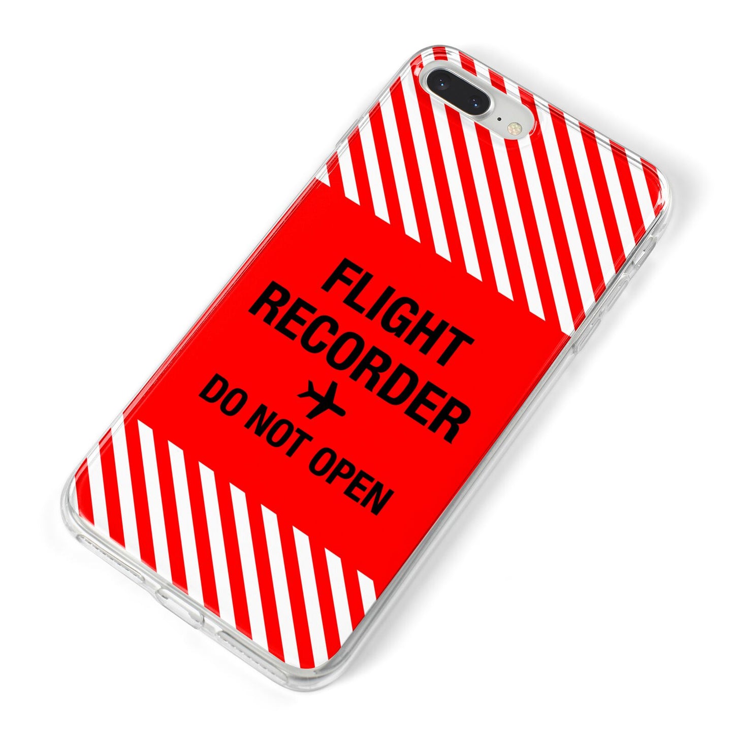 Flight Recorder iPhone 8 Plus Bumper Case on Silver iPhone Alternative Image