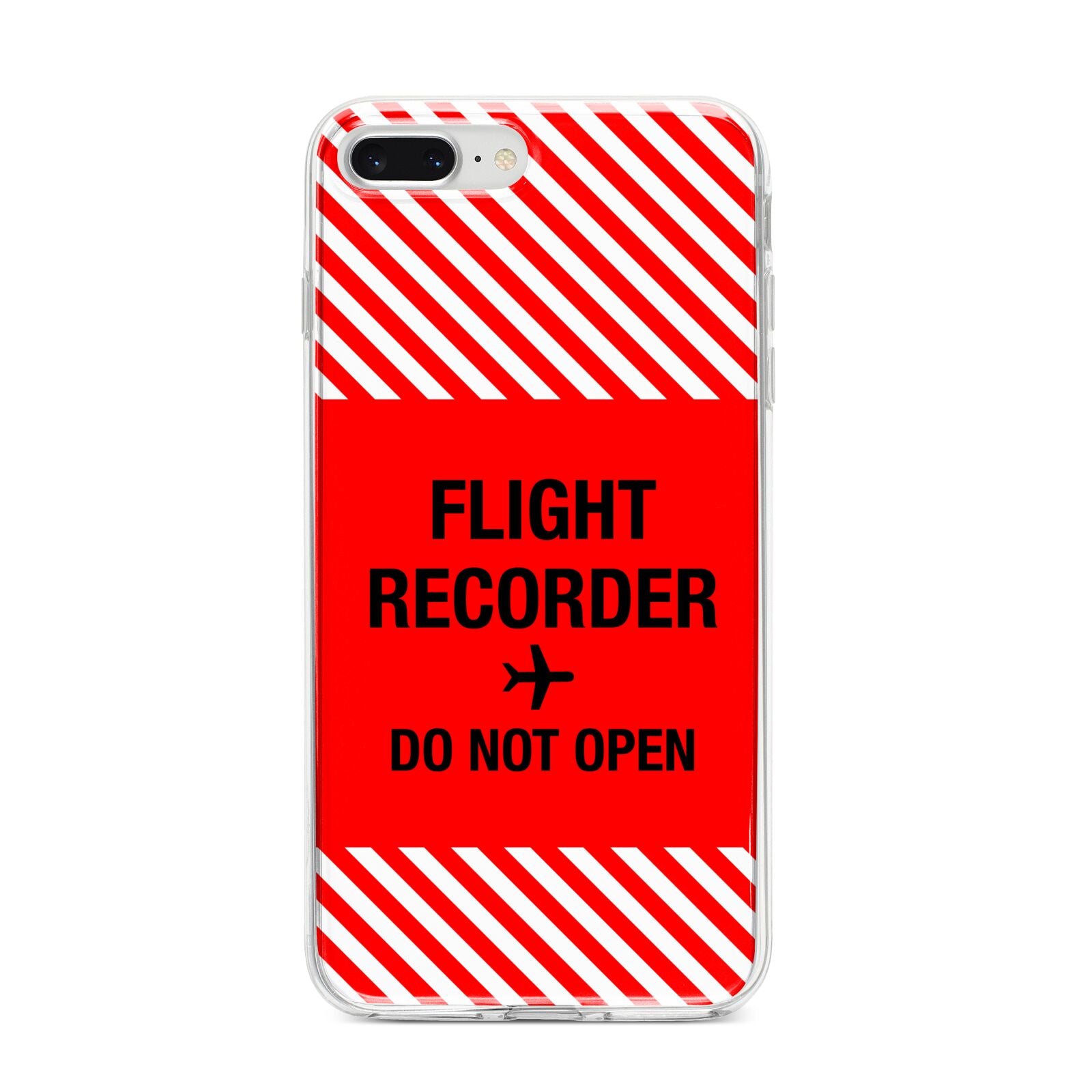Flight Recorder iPhone 8 Plus Bumper Case on Silver iPhone