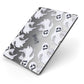 Floaty Ghosts Personalised Apple iPad Case on Grey iPad Side View