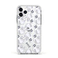 Floaty Ghosts Personalised Apple iPhone 11 Pro in Silver with White Impact Case