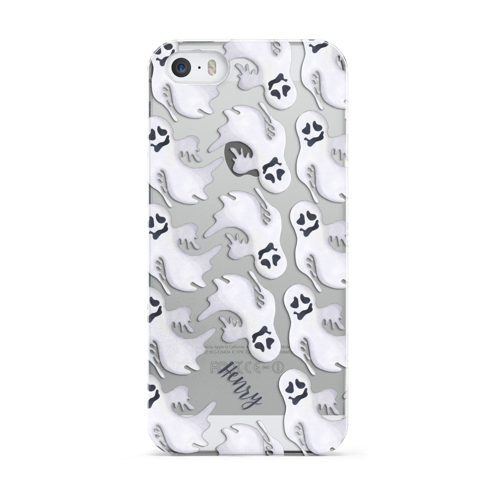 Floaty Ghosts Personalised Apple iPhone 5 Case