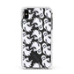 Floaty Ghosts Personalised Apple iPhone Xs Max Impact Case White Edge on Black Phone
