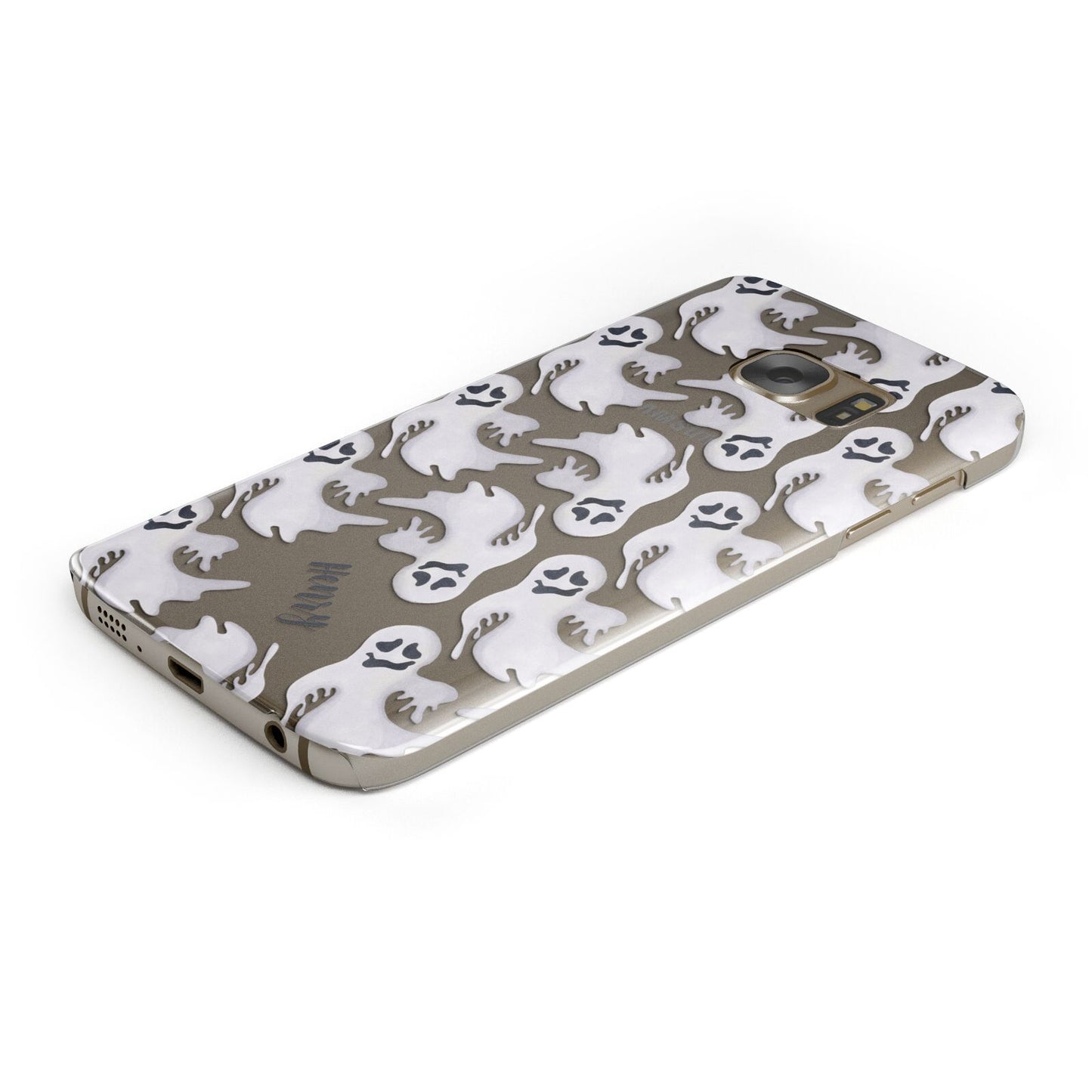 Floaty Ghosts Personalised Samsung Galaxy Case Bottom Cutout