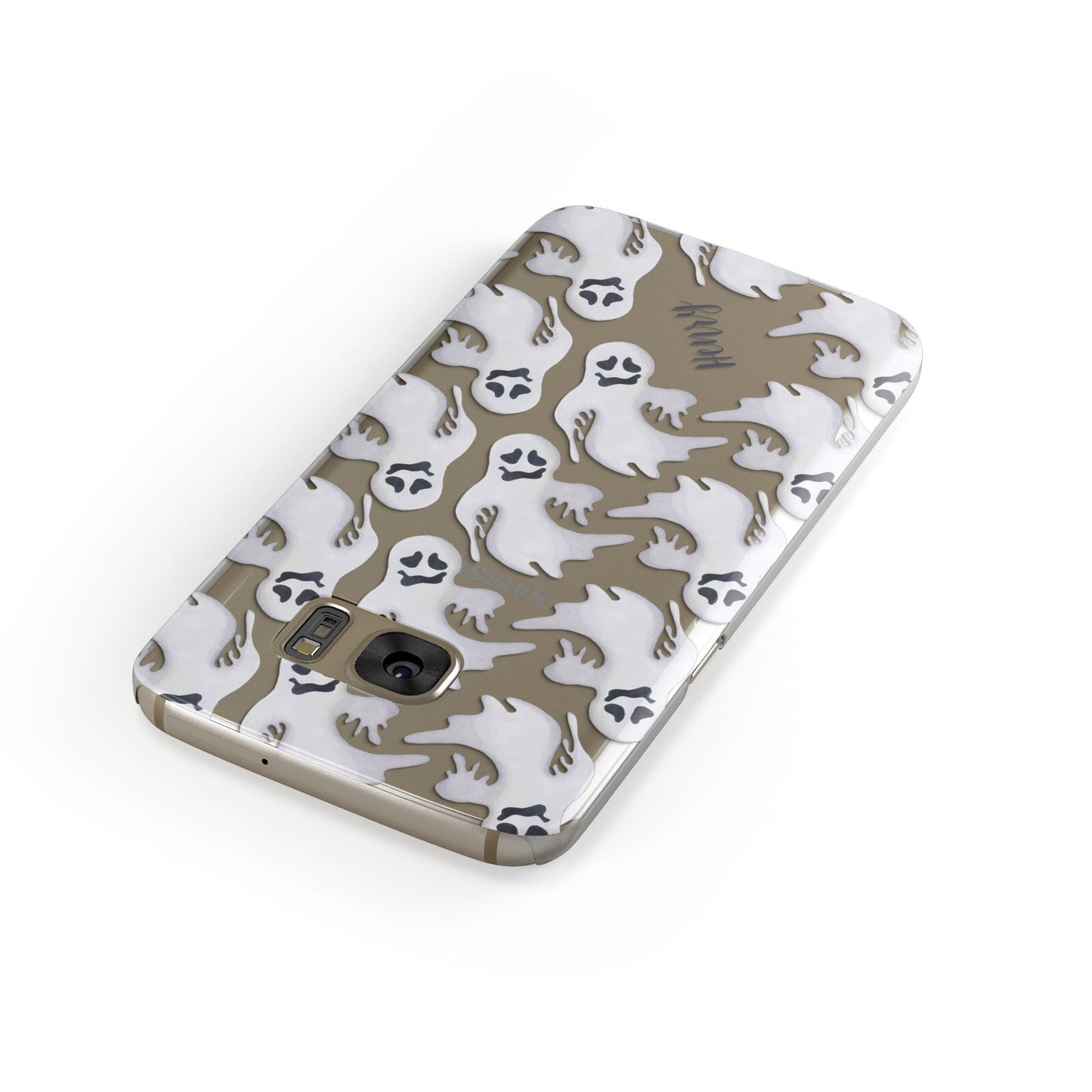 Floaty Ghosts Personalised Samsung Galaxy Case Front Close Up