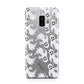 Floaty Ghosts Personalised Samsung Galaxy S9 Plus Case on Silver phone
