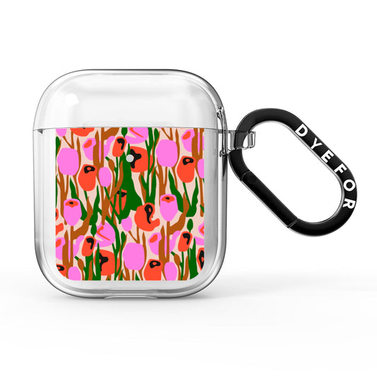 Floral AirPods Clear Case