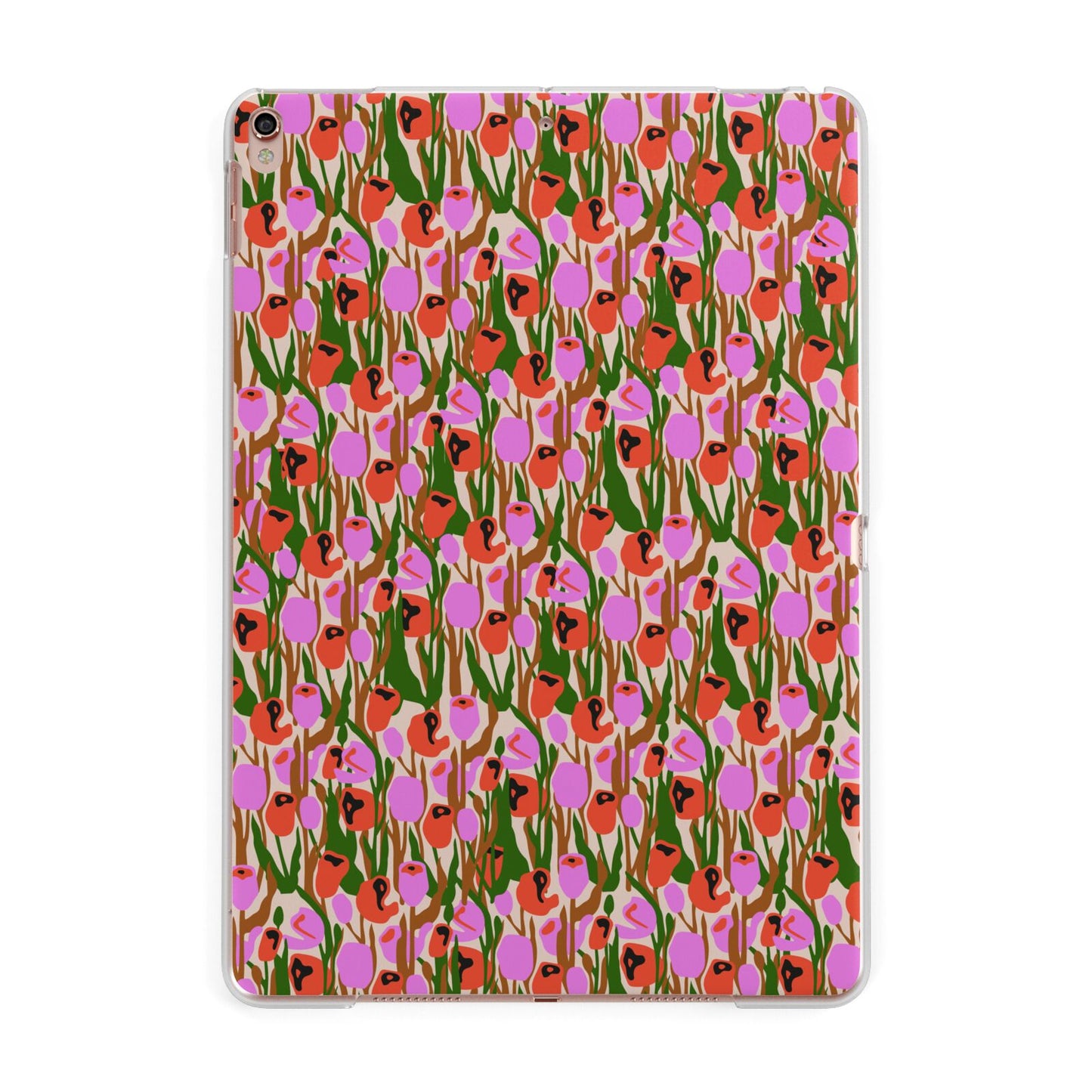 Floral Apple iPad Rose Gold Case