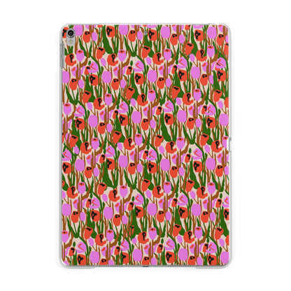 Floral Apple iPad Silver Case