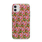 Floral Apple iPhone 11 in White with Bumper Case