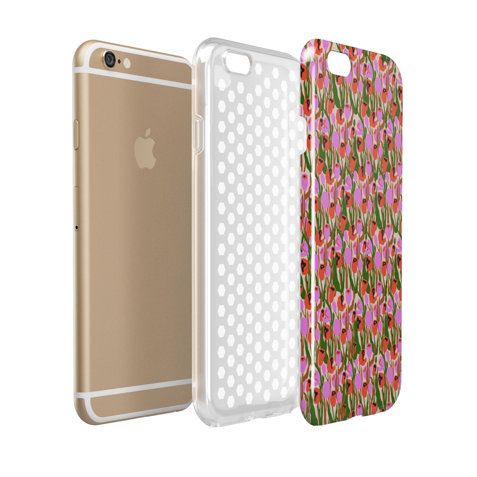 Floral Apple iPhone 6 3D Tough Case Expanded view
