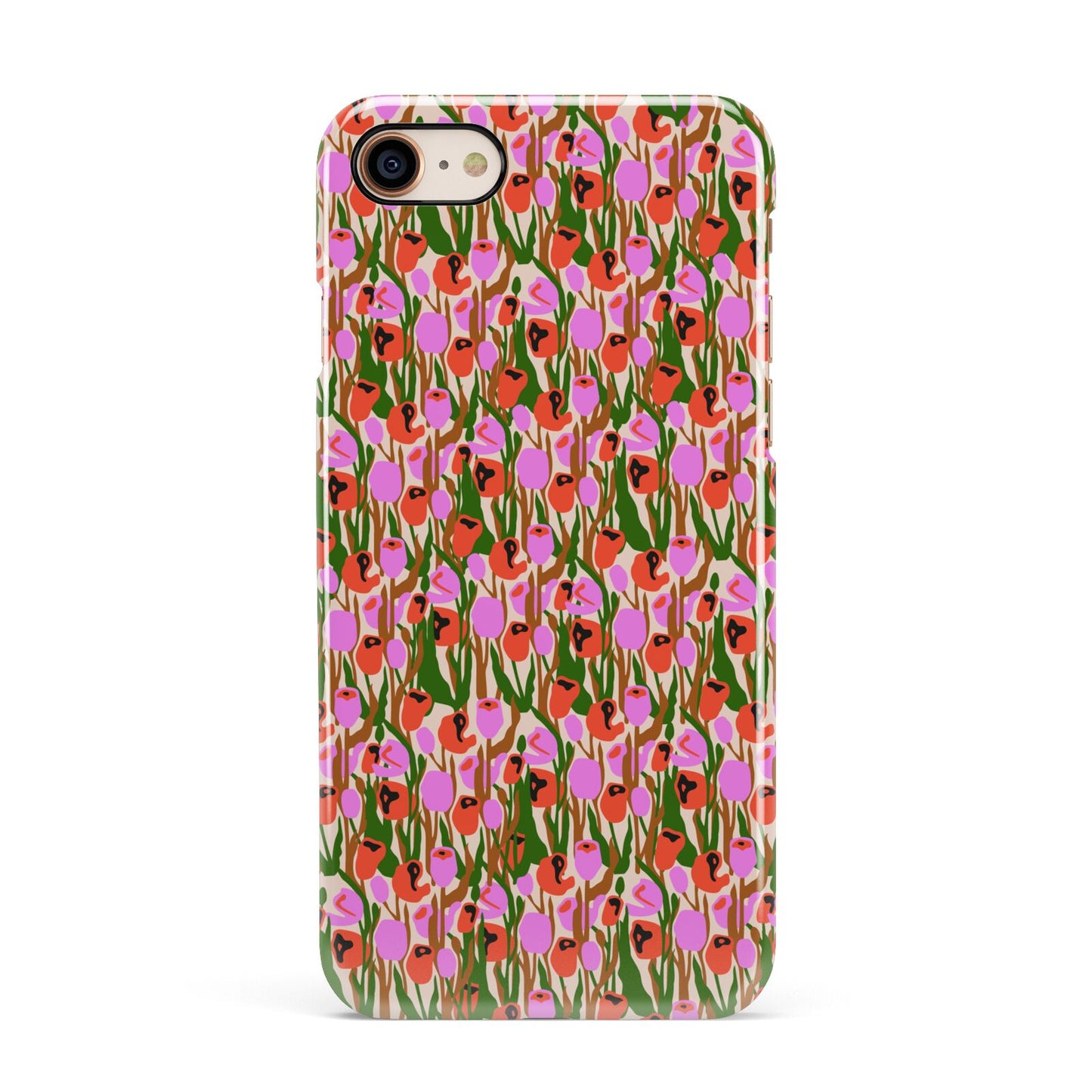 Floral Apple iPhone 7 8 3D Snap Case