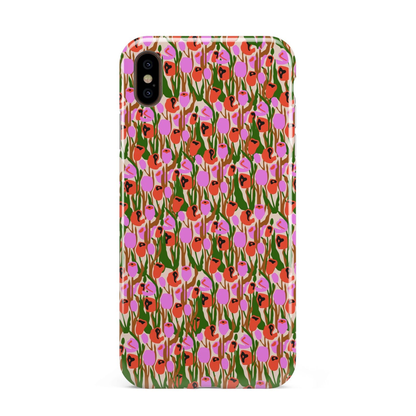 Floral Apple iPhone Xs Max 3D Tough Case
