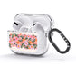 Floral Banner Pattern AirPods Glitter Case 3rd Gen Side Image