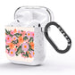 Floral Banner Pattern AirPods Glitter Case Side Image