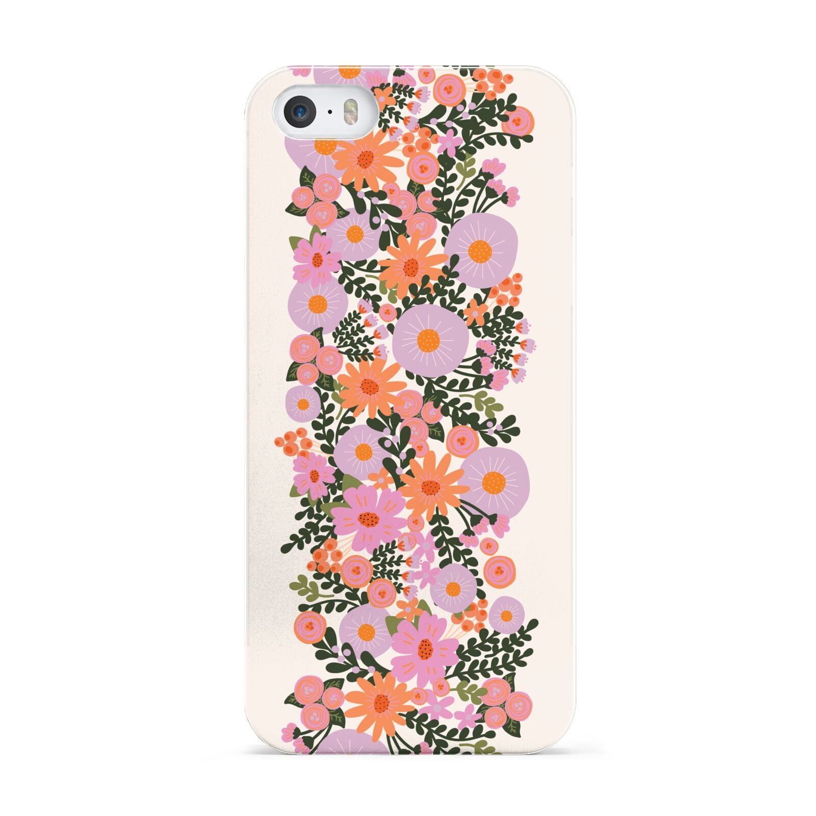 Floral Banner Pattern Apple iPhone 5 Case