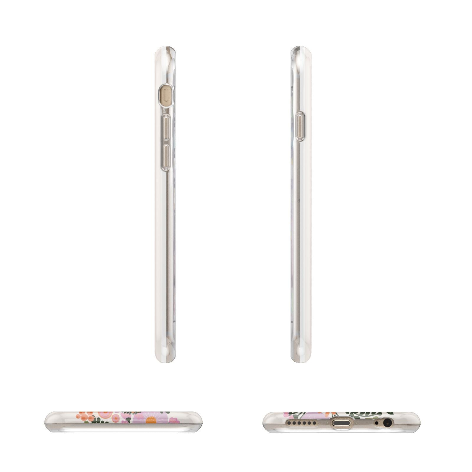 Floral Banner Pattern Apple iPhone 6 3D Wrap Tough Case Alternative Image Angles