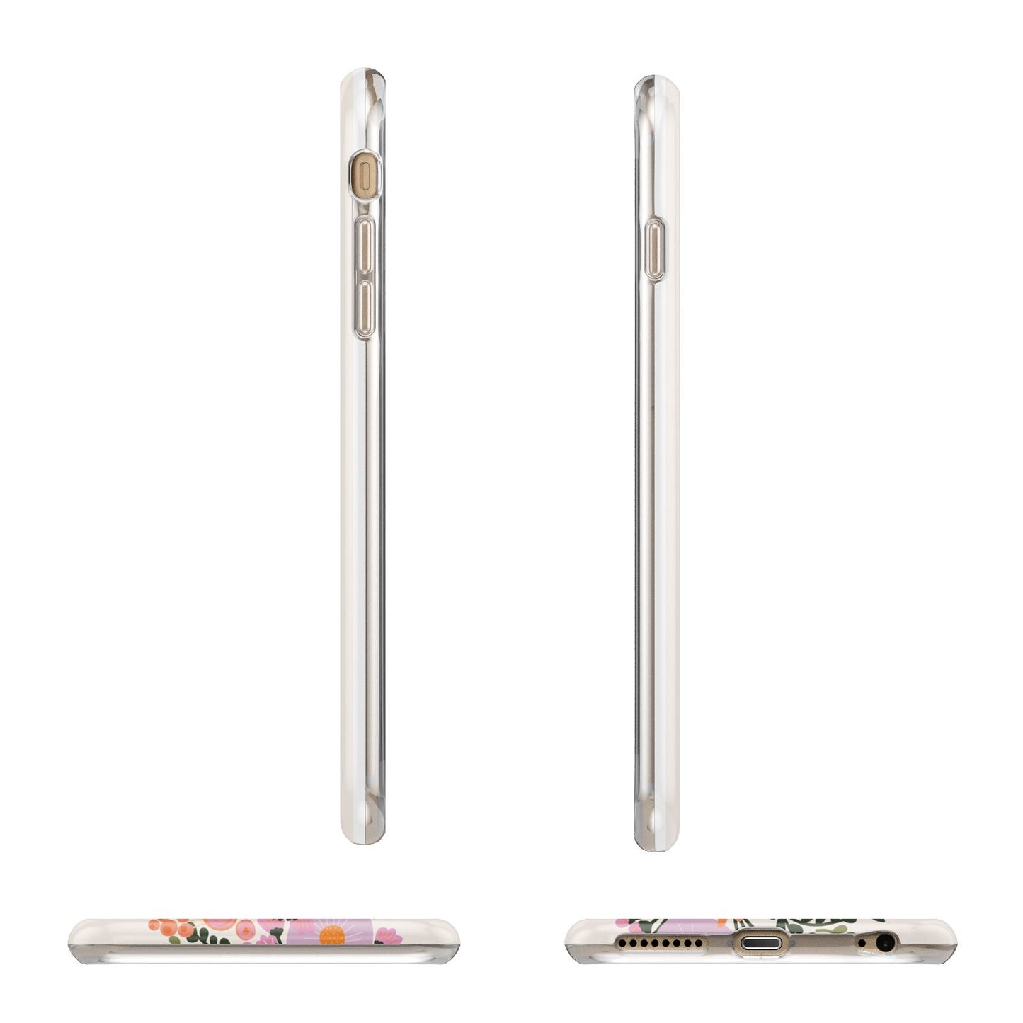 Floral Banner Pattern Apple iPhone 6 Plus 3D Wrap Tough Case Alternative Image Angles