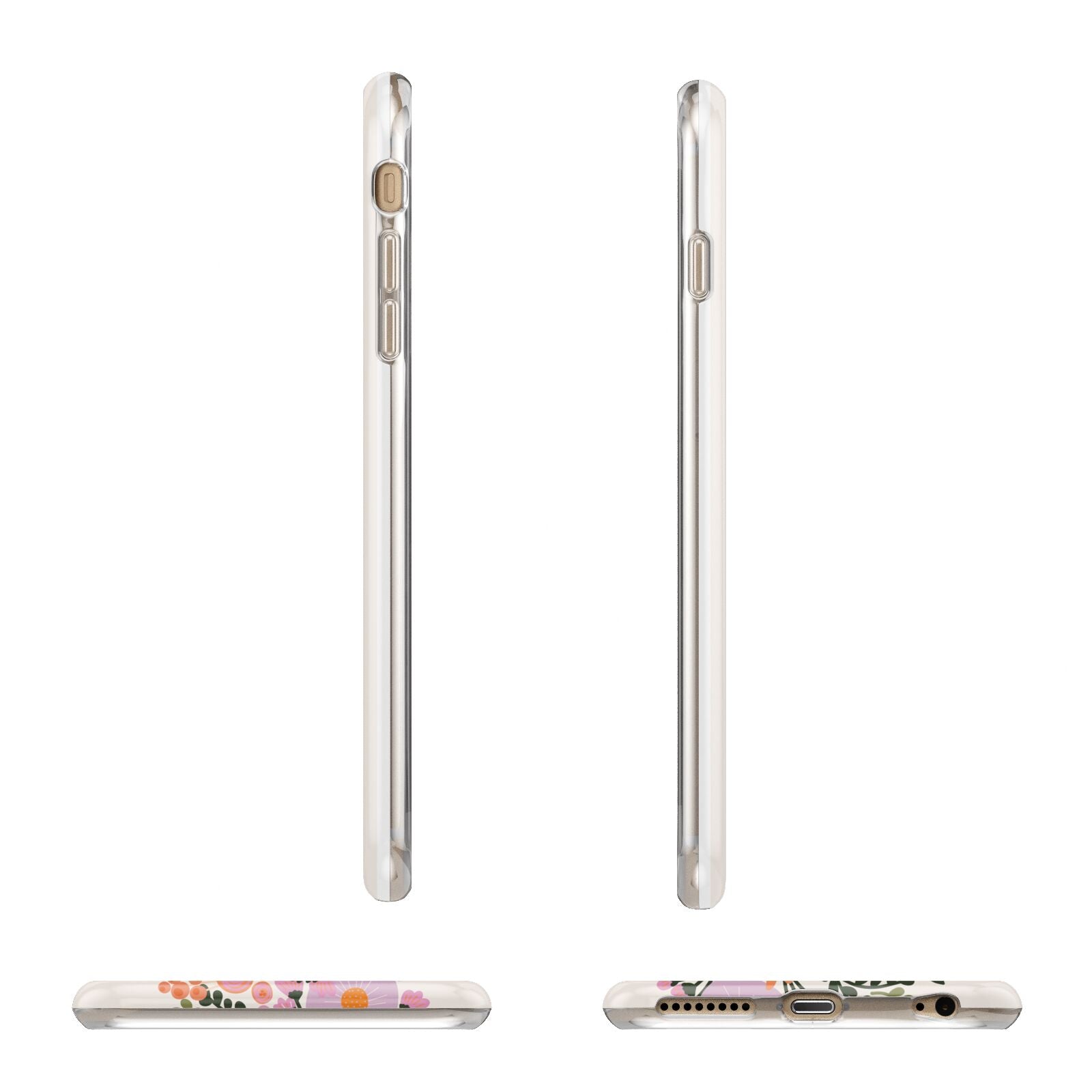 Floral Banner Pattern Apple iPhone 6 Plus 3D Wrap Tough Case Alternative Image Angles