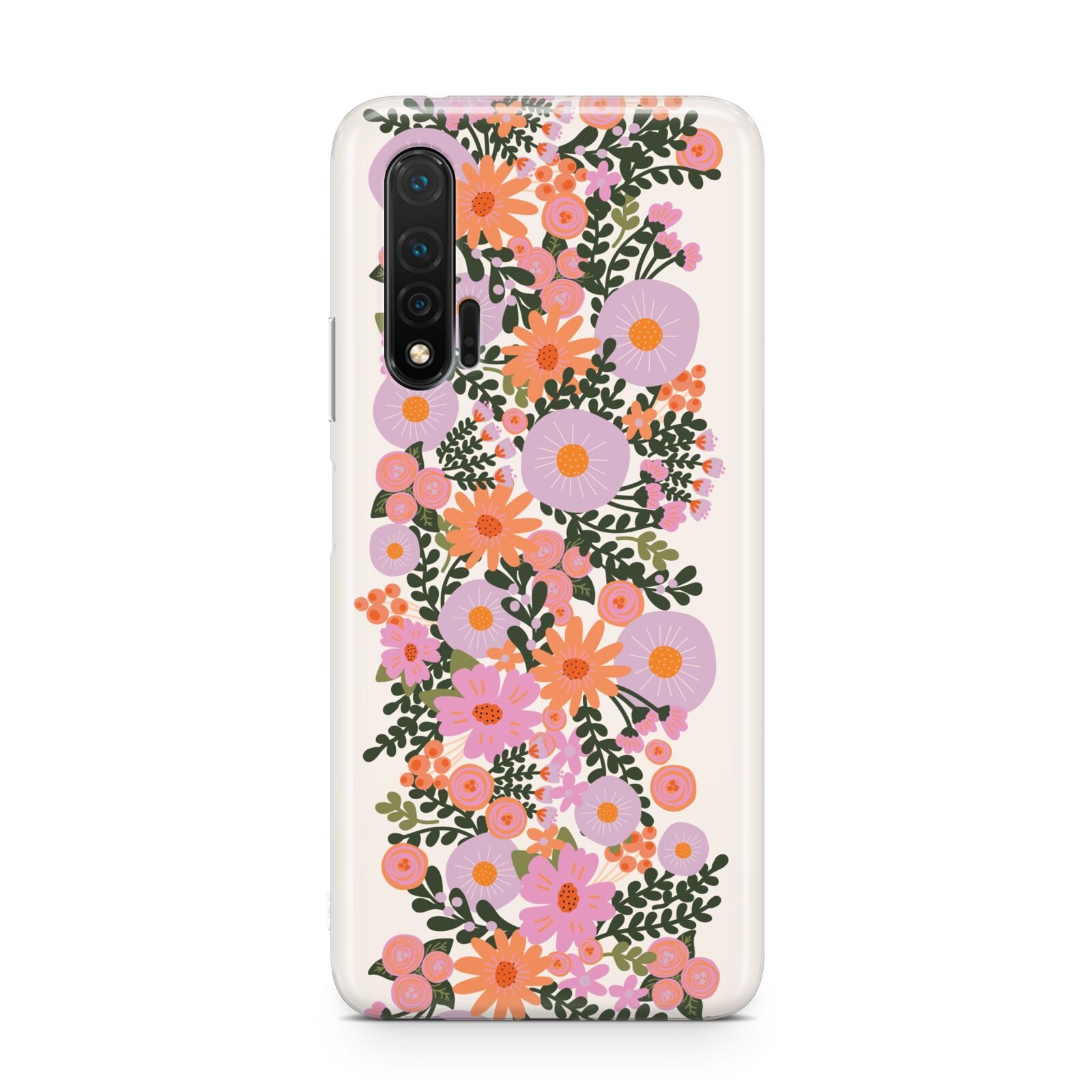 Floral Banner Pattern Huawei Nova 6 Phone Case