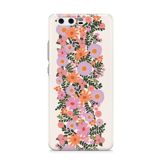 Floral Banner Pattern Huawei P10 Phone Case