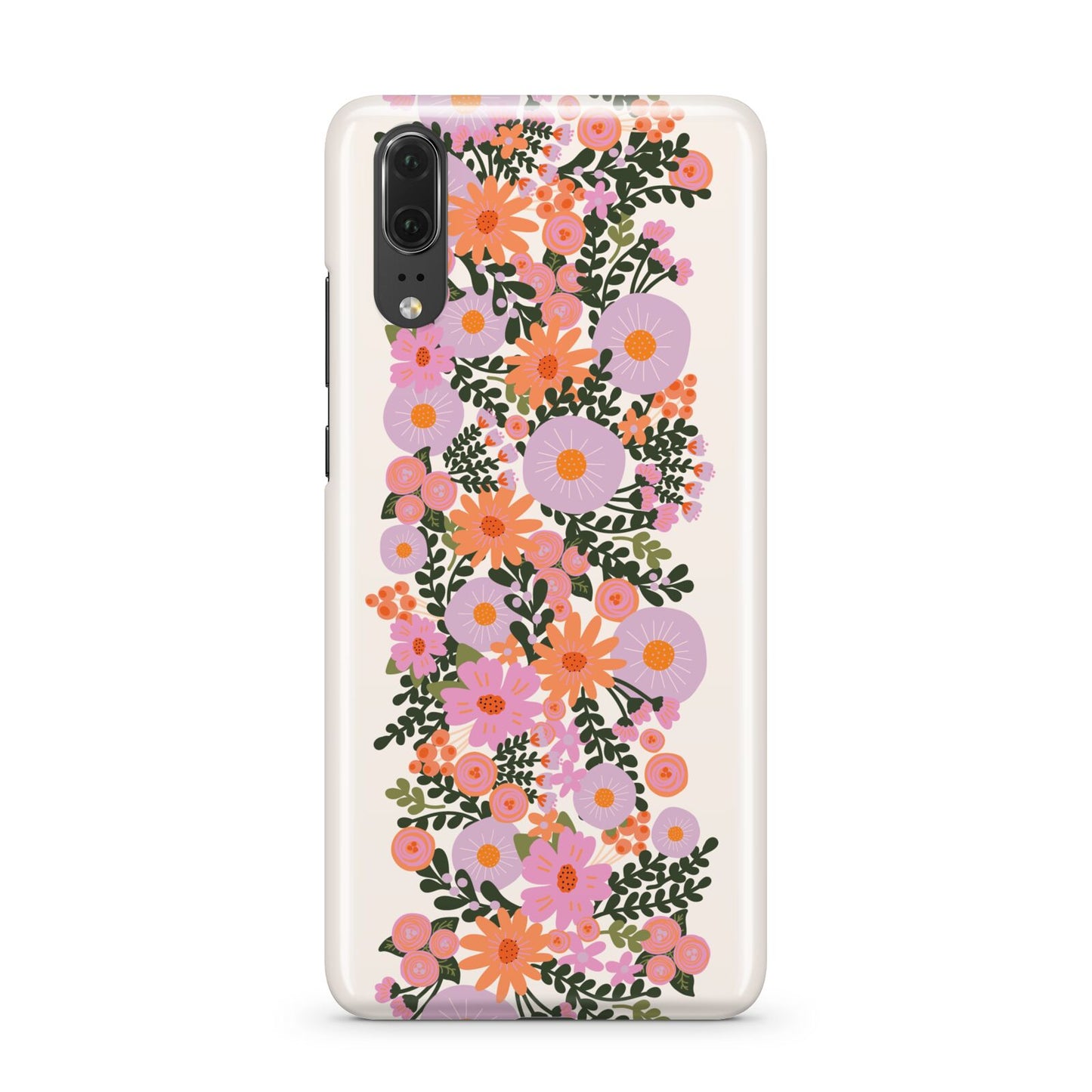 Floral Banner Pattern Huawei P20 Phone Case