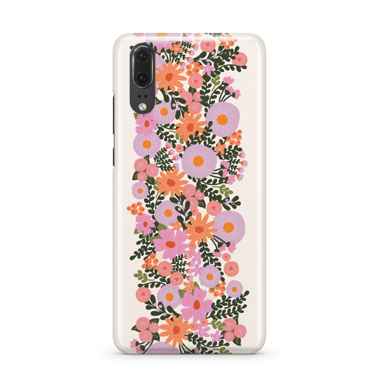 Floral Banner Pattern Huawei P20 Phone Case