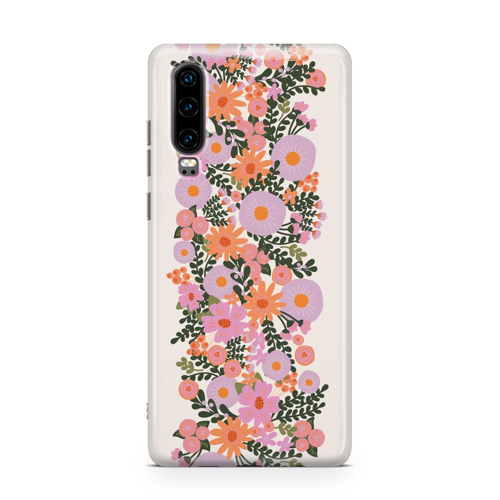 Floral Banner Pattern Huawei P30 Phone Case