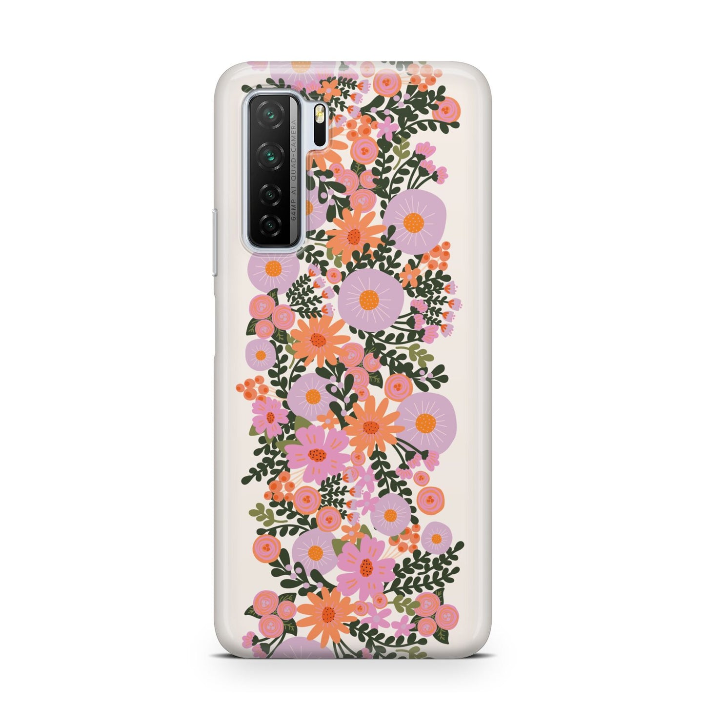 Floral Banner Pattern Huawei P40 Lite 5G Phone Case