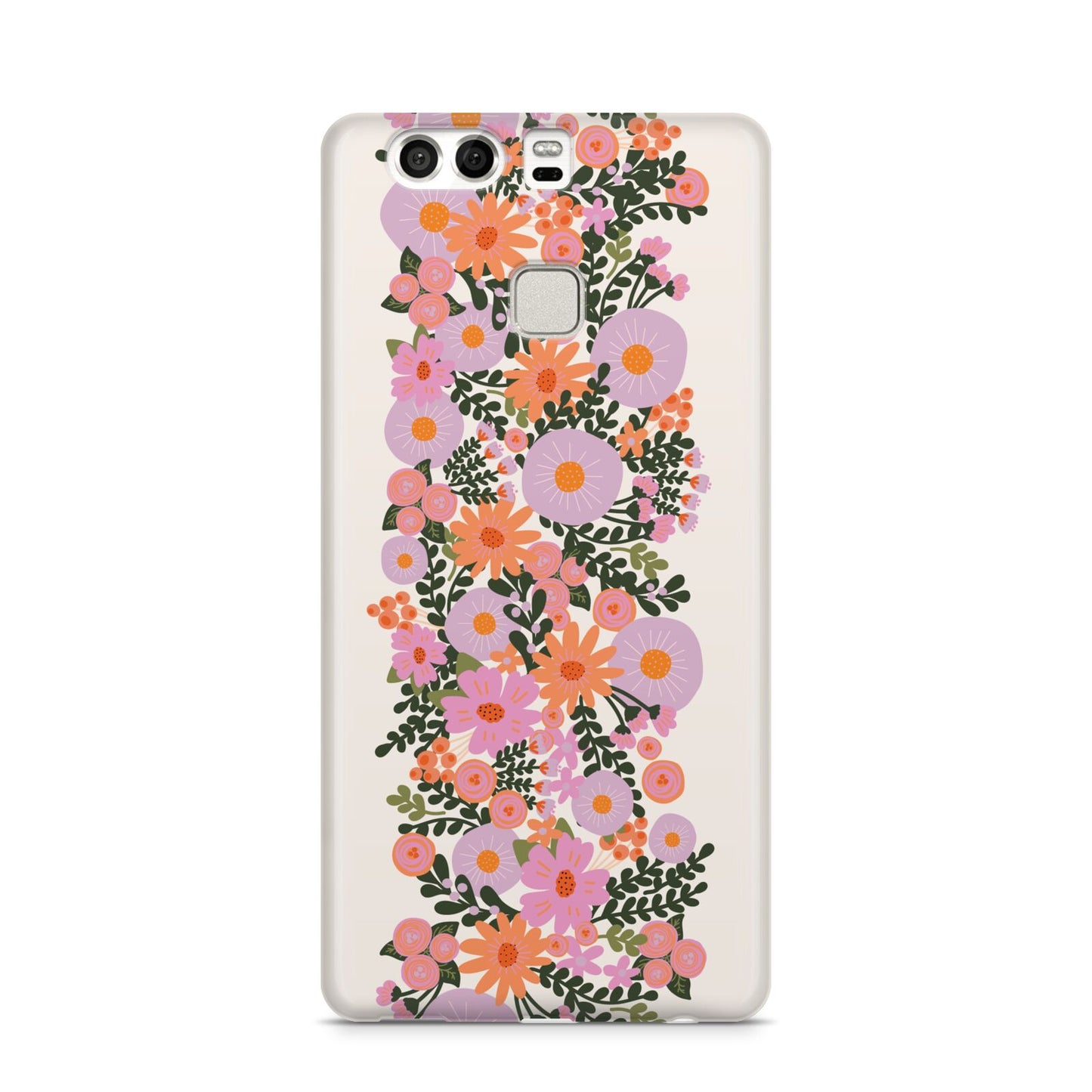 Floral Banner Pattern Huawei P9 Case
