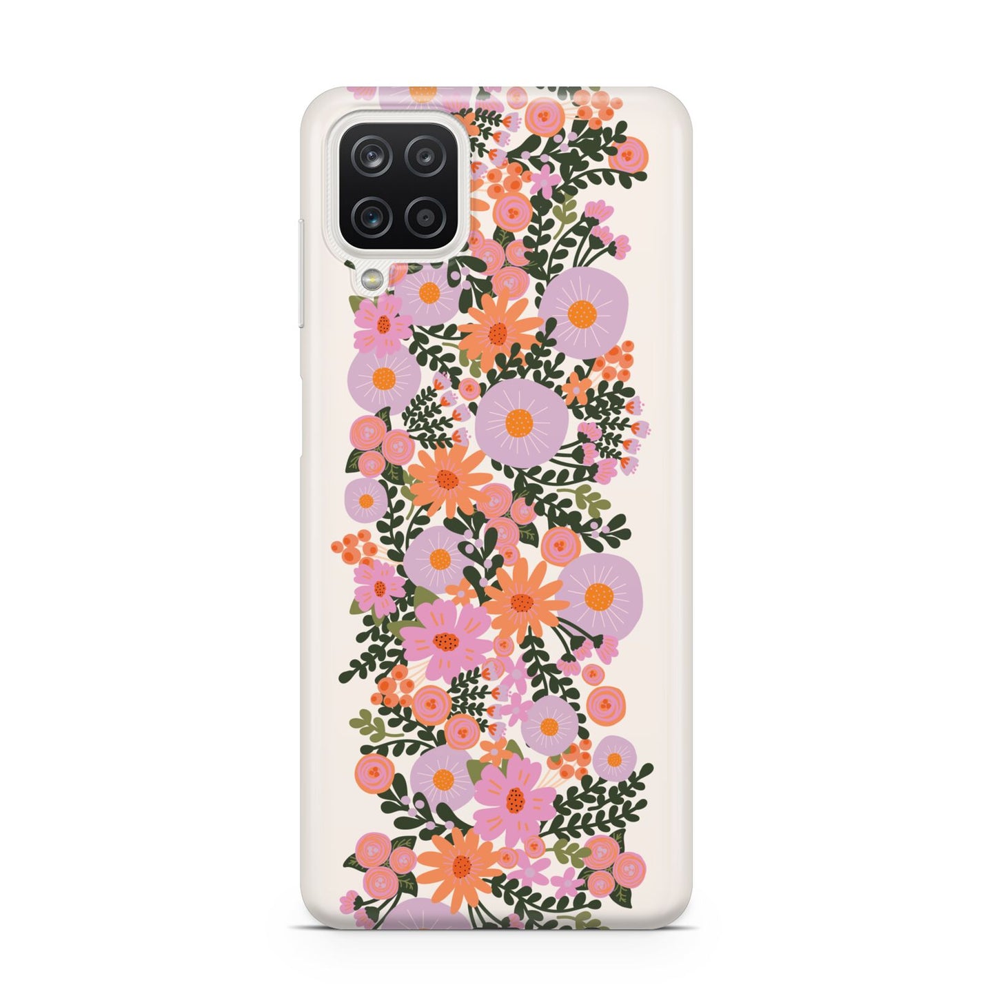 Floral Banner Pattern Samsung A12 Case