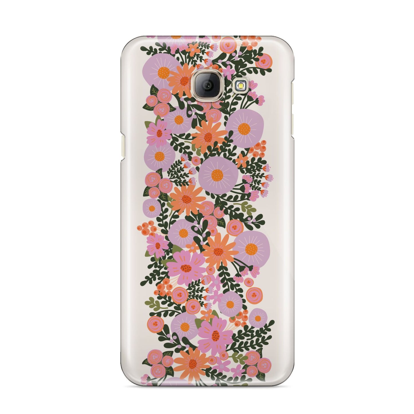 Floral Banner Pattern Samsung Galaxy A8 2016 Case